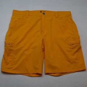 CQR 38x10" Yellow Zip Pocket Tactical Cargo Mens Shorts